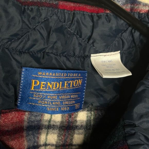 Vintage Pendleton Wool Plaid Button Down Shirt Made In USA Medium - Picture 4 of 4